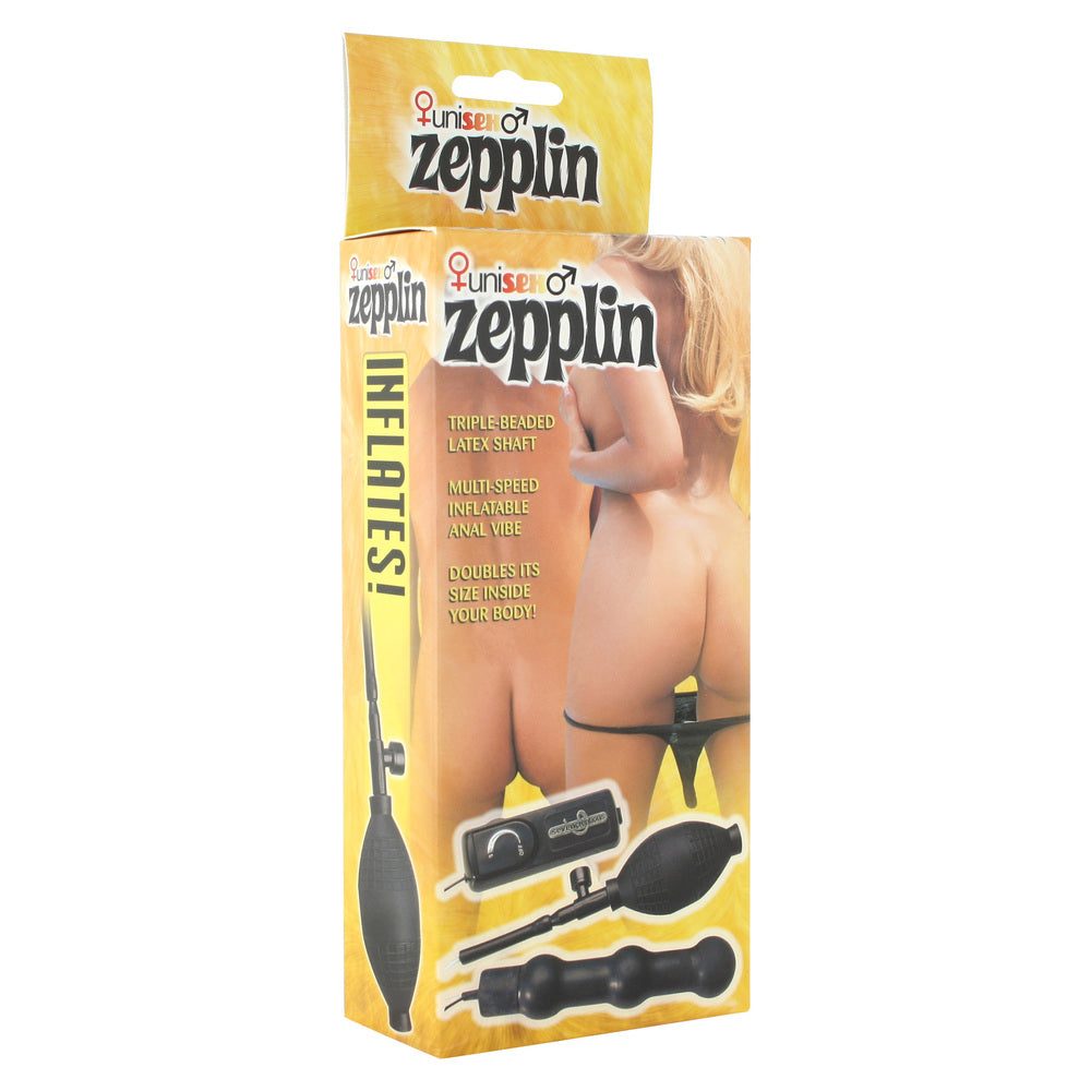 Zepplin Black Inflatable Vibrating Anal Wand