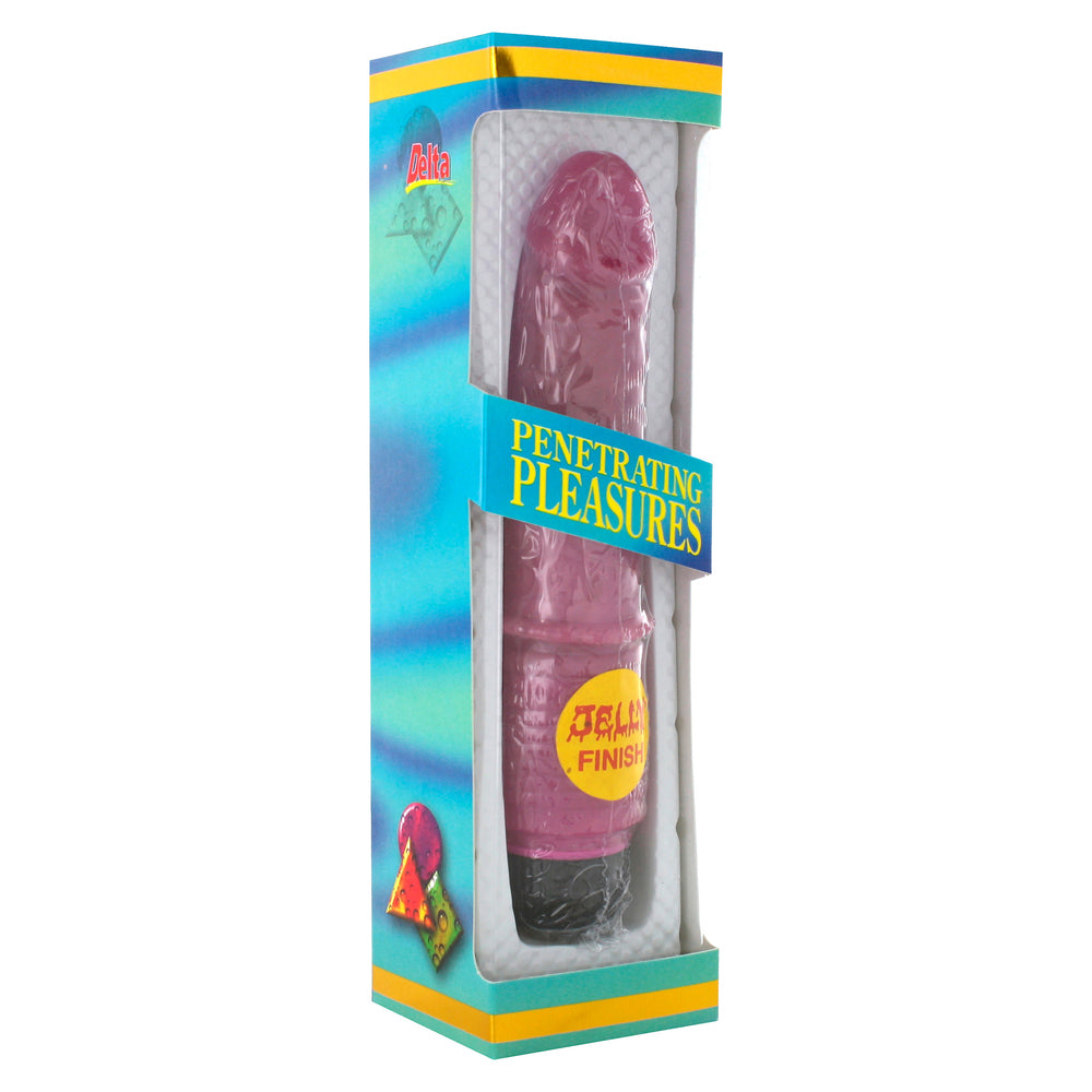 Jelly Vibrator Glitter Pink
