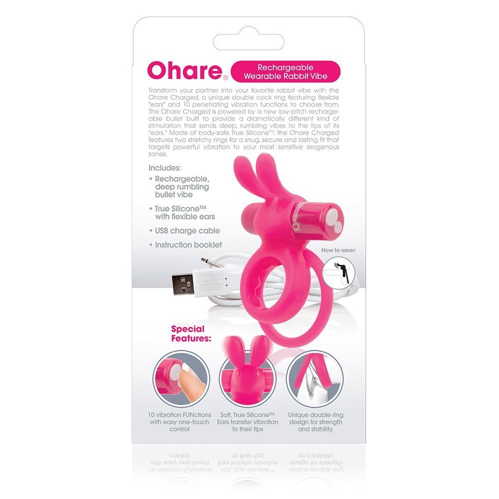 Screaming O OHare Pink Vibrating Cock Ring