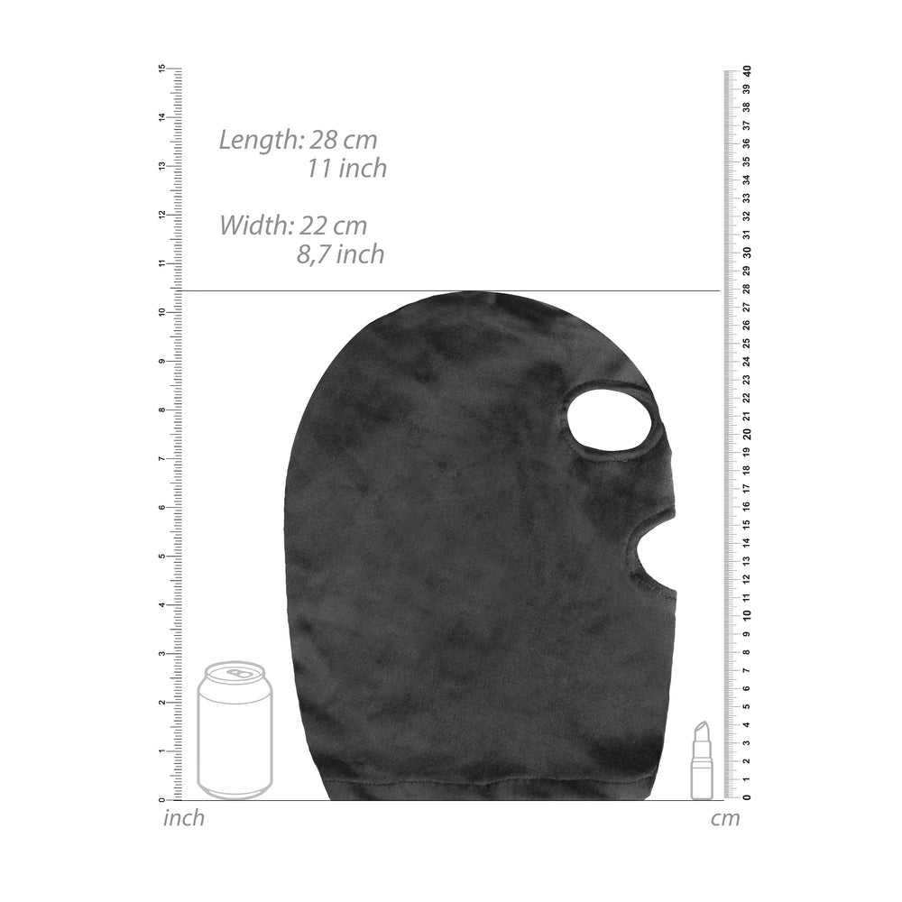 Ouch Velvet Mask With Mouth Opening