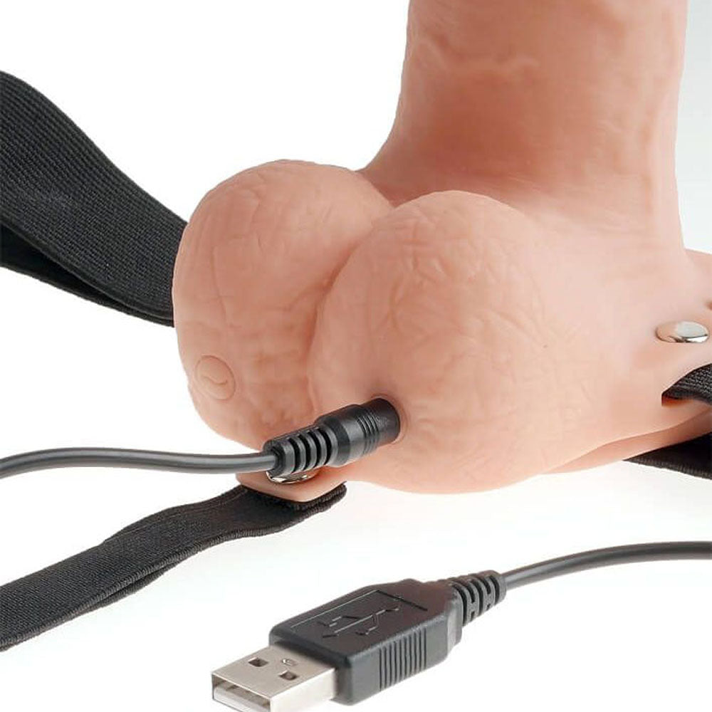 Fetish Fantasy 11 Inch Hollow Rechargeable Strap-on