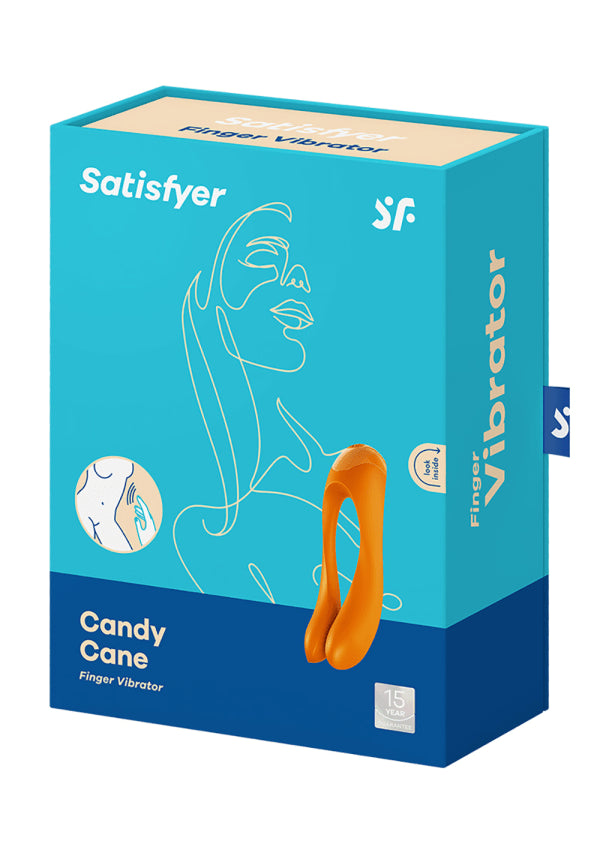 Satisfyer Candy Cane Finger Vibrator Black