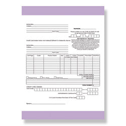 Party Plan Stationery -  Order Forms