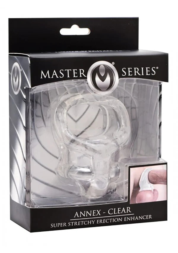 Master Series Annex Clear Super Stretchy Erection Enhancer Cock