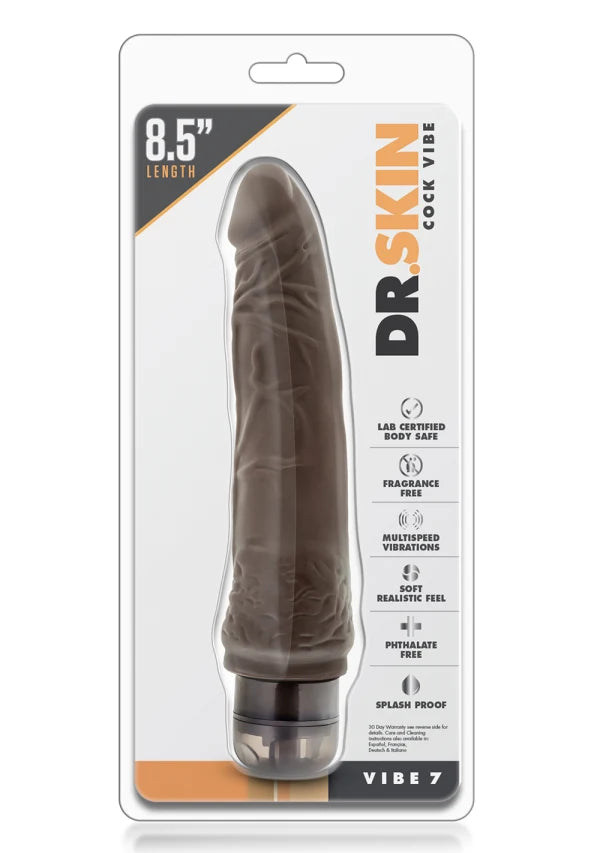 Dr. Skin Cock Vibe 7 Vibrating Cock 8.5 Inches