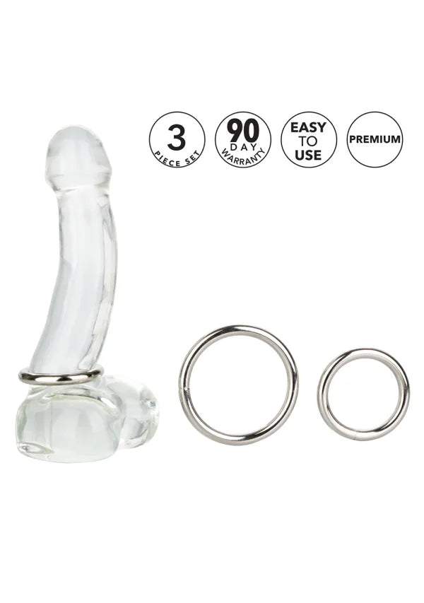 3 Piece Silver Ring Set