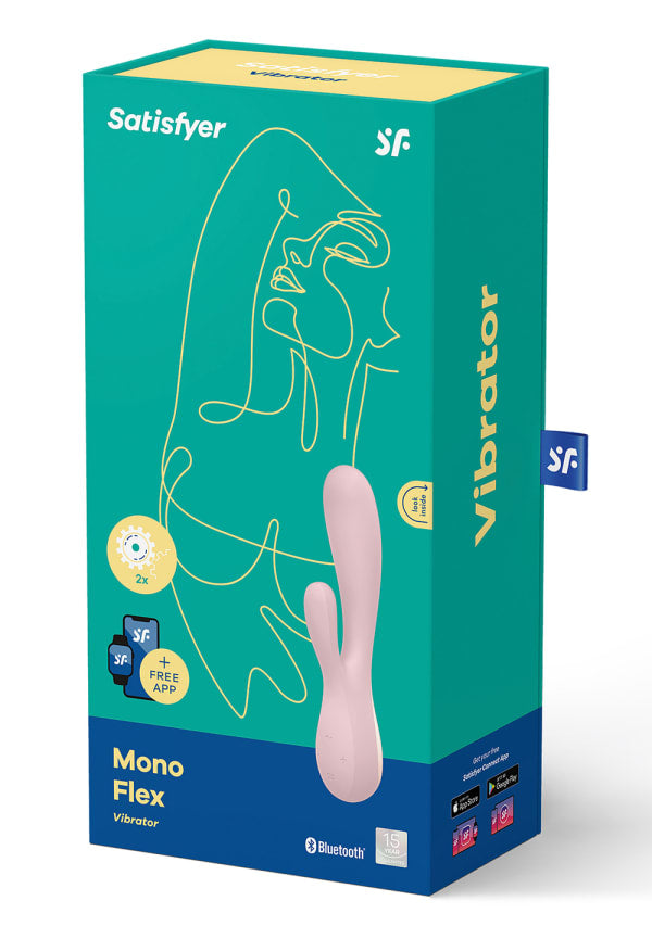 Satisfyer App Enabled Mono Flex Rabbit Vibrator Red