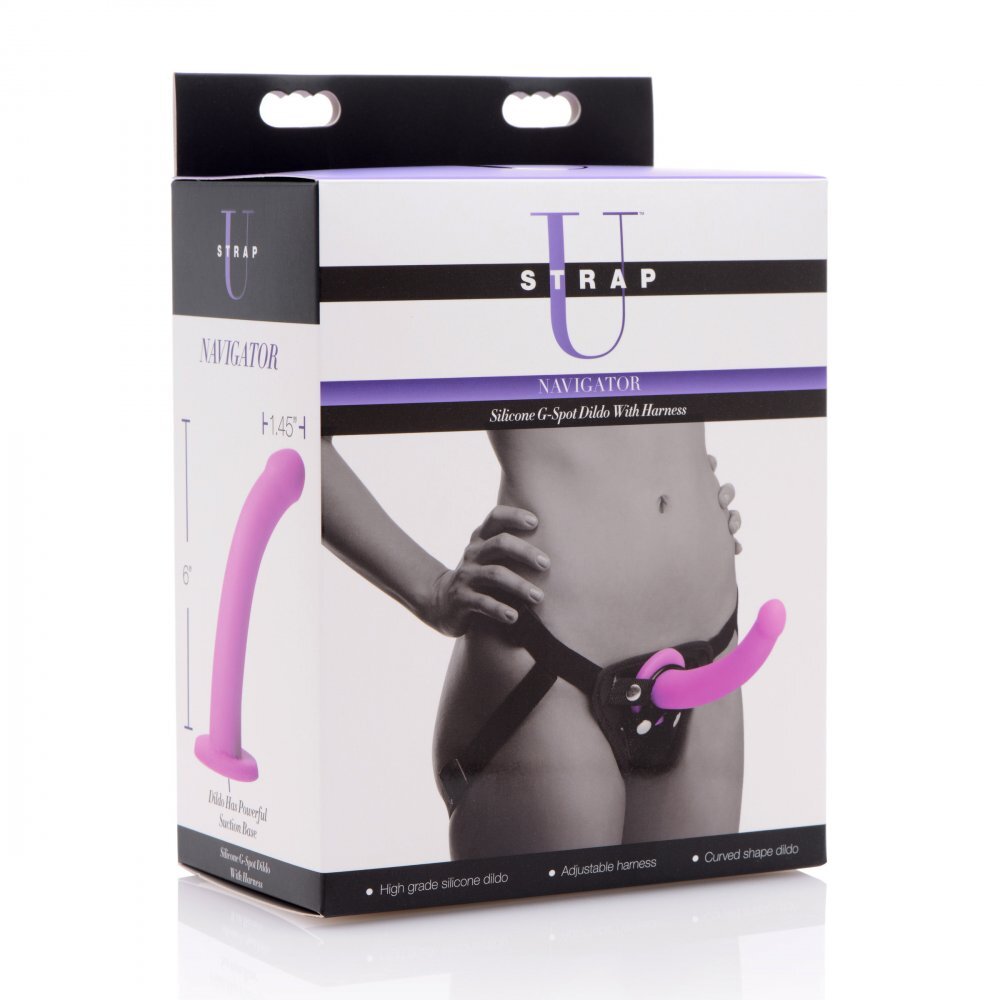 XR Navigator U Strap On G-Spot Dildo and Harness