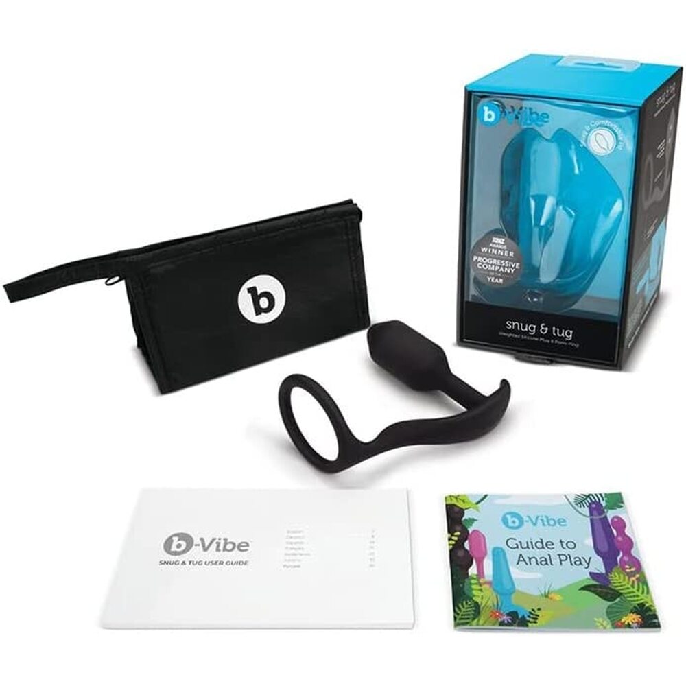 b-Vibe Snug And Tug Anal Plug And Cock Ring