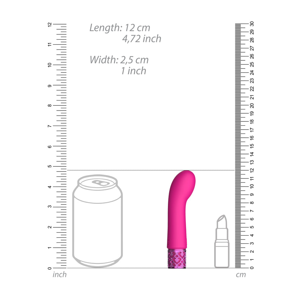 Royal Gems Dazzling Rechargeable Rabbit Bullet Pink