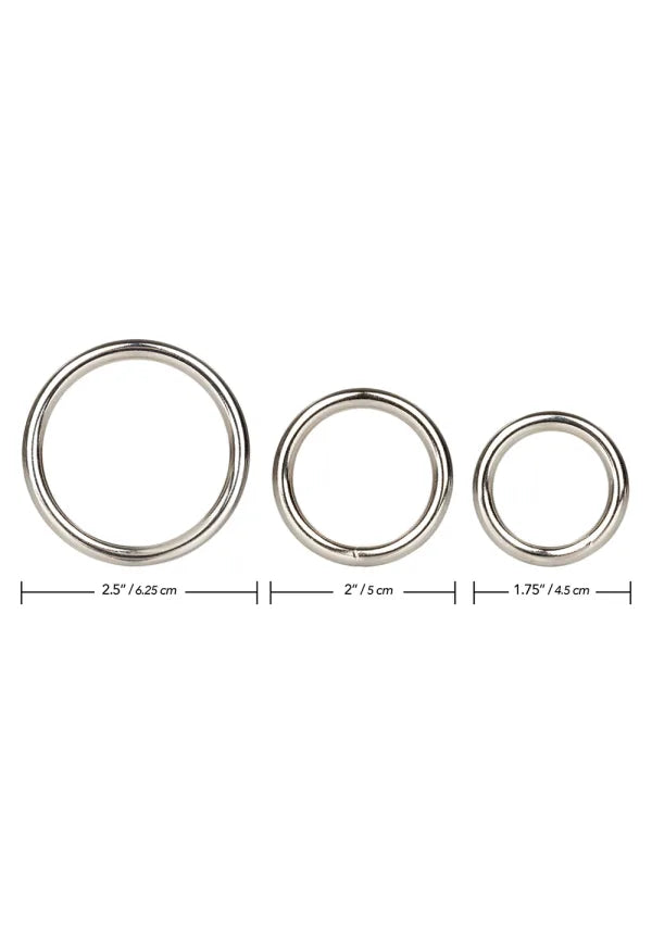 3 Piece Silver Ring Set