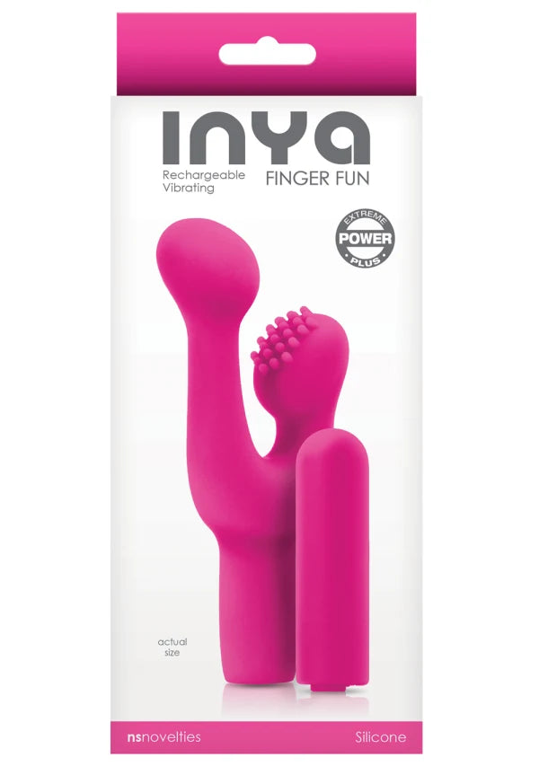 INYA Pink Finger Fun Rechargeable Clitoral Stimulator