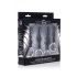 Master Series 4 Piece Silicone Anal Ringed Rimmer Set