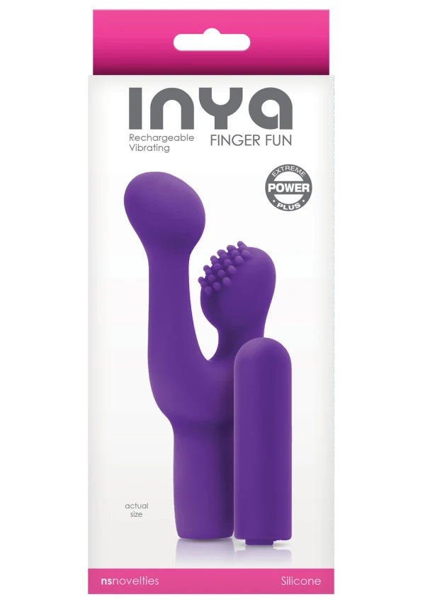 INYA Pink Finger Fun Rechargeable Clitoral Stimulator