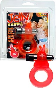 Jelly Rabbit Vibrating Cock Ring