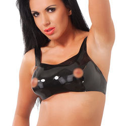 Rubber Secrets Open Nipple Bra